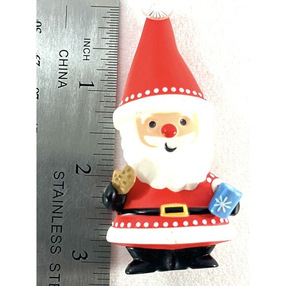 Lot Of 4 Assorted Santa Christmas Ornaments - Picture 4 of 10